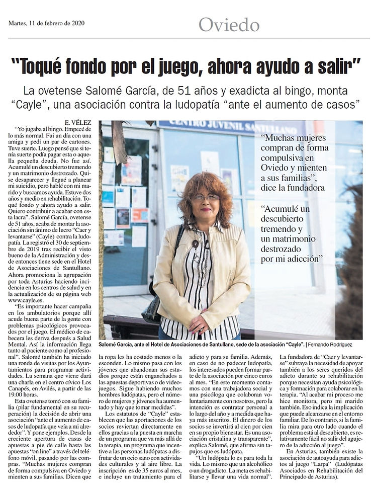 asociación caer y levantarse